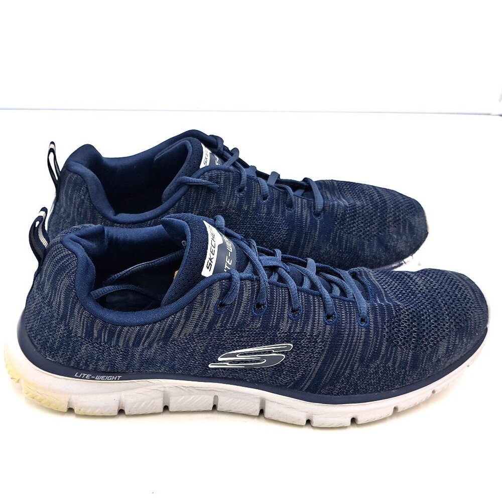 Skechers Mens Men's Track Front Runner Lace-up Sneaker Oxford - Size 13